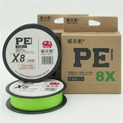 Dây câu bện 8 sợi PE cường độ cao Giải đấu cá hồi nước mặn Bass rêu Độ bền 1000m Khả năng thích ứng